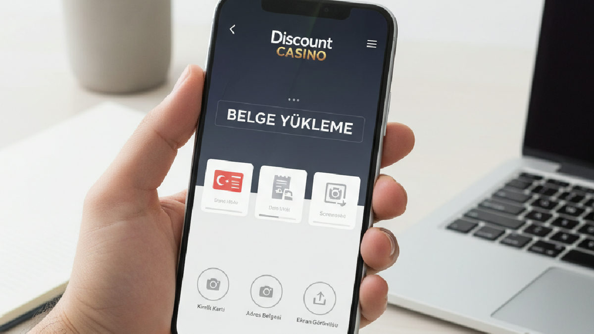 Discount Casino hesabınızı mobil cihazlar üzerinden kolayca doğrulayabilirsiniz.