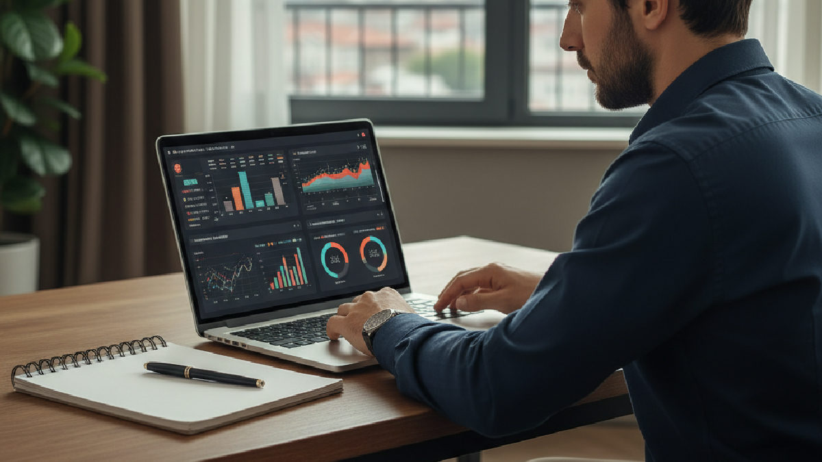 Online bahis platformunda stratejilerini uygulayan bir oyuncu